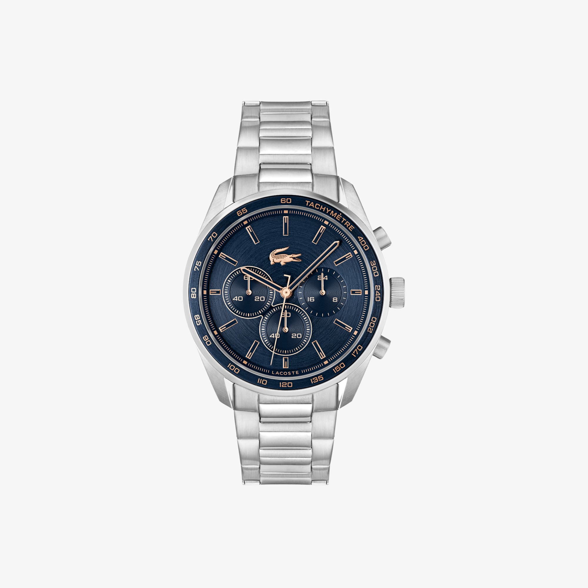 Ditur Lacoste Uhr Herren Edelstahl-Chronographenuhr Boston Uhren