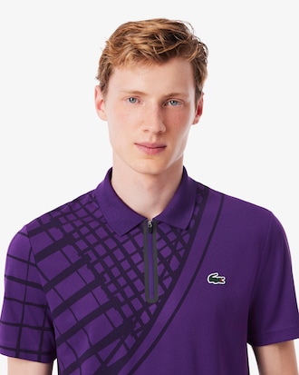 Slim Fit-Tennispolo mit Print und Ultra-Dry-Technologie