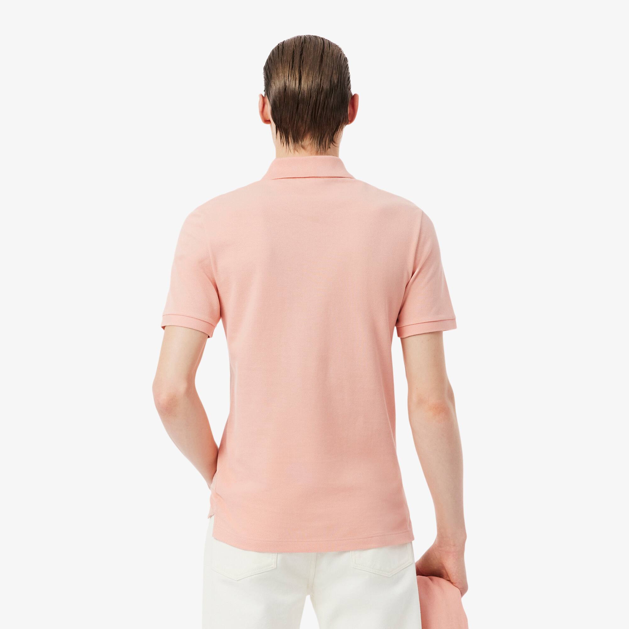 Thumbnail - Lacoste Slim Fit-Polohemd L.12.12 aus Piqué - Rose Size M