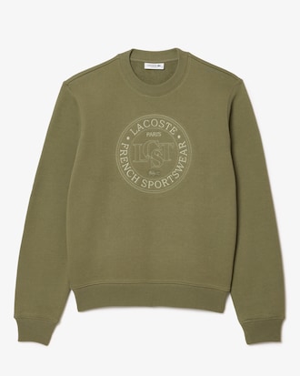Sweatshirt aus Fleece mit Stickerei