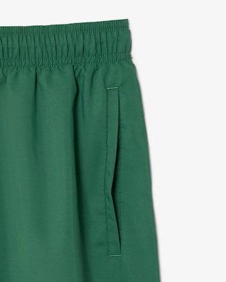 Halblange, einfarbige Badehose