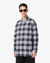 Regular Fit-Hemd aus kariertem Flanell