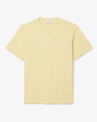 T-Shirt aus Baumwolle mit Signatur-Print