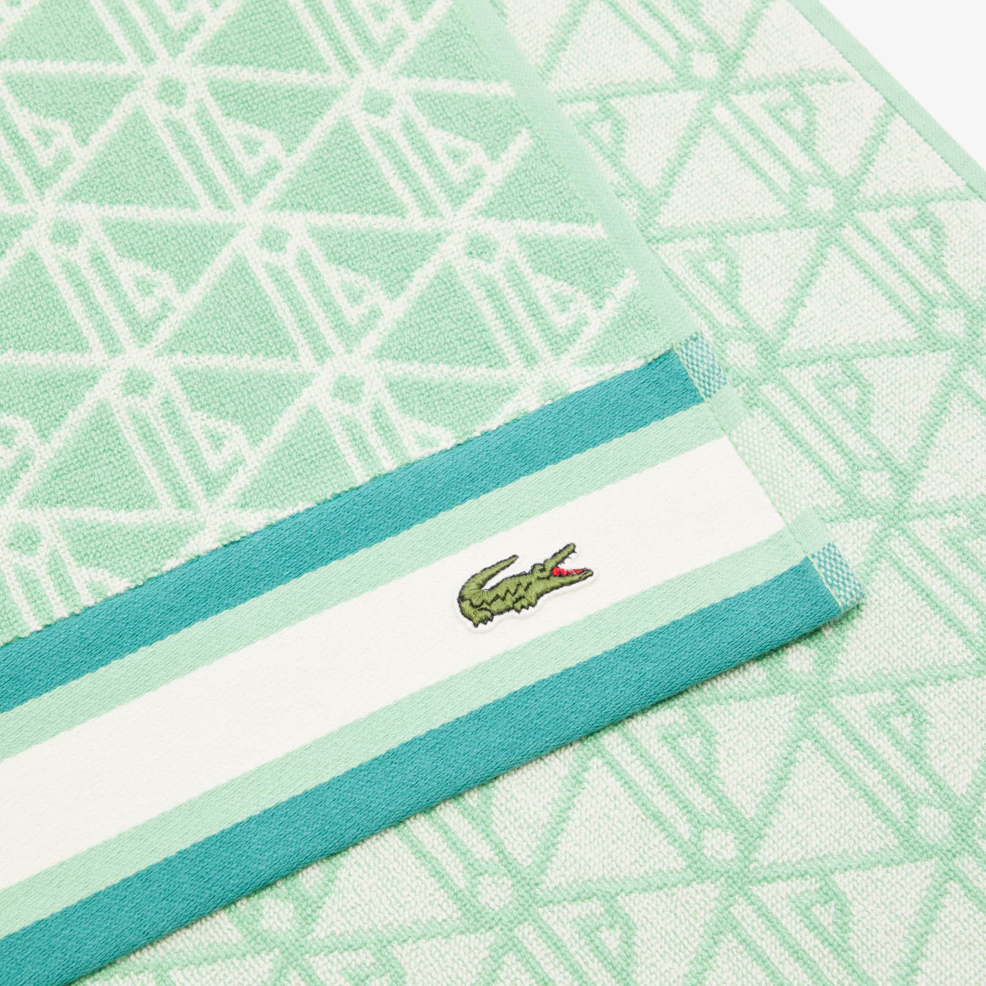 Thumbnail - Lacoste Strandtuch Summer Pack - JADE CREAM Size One Size