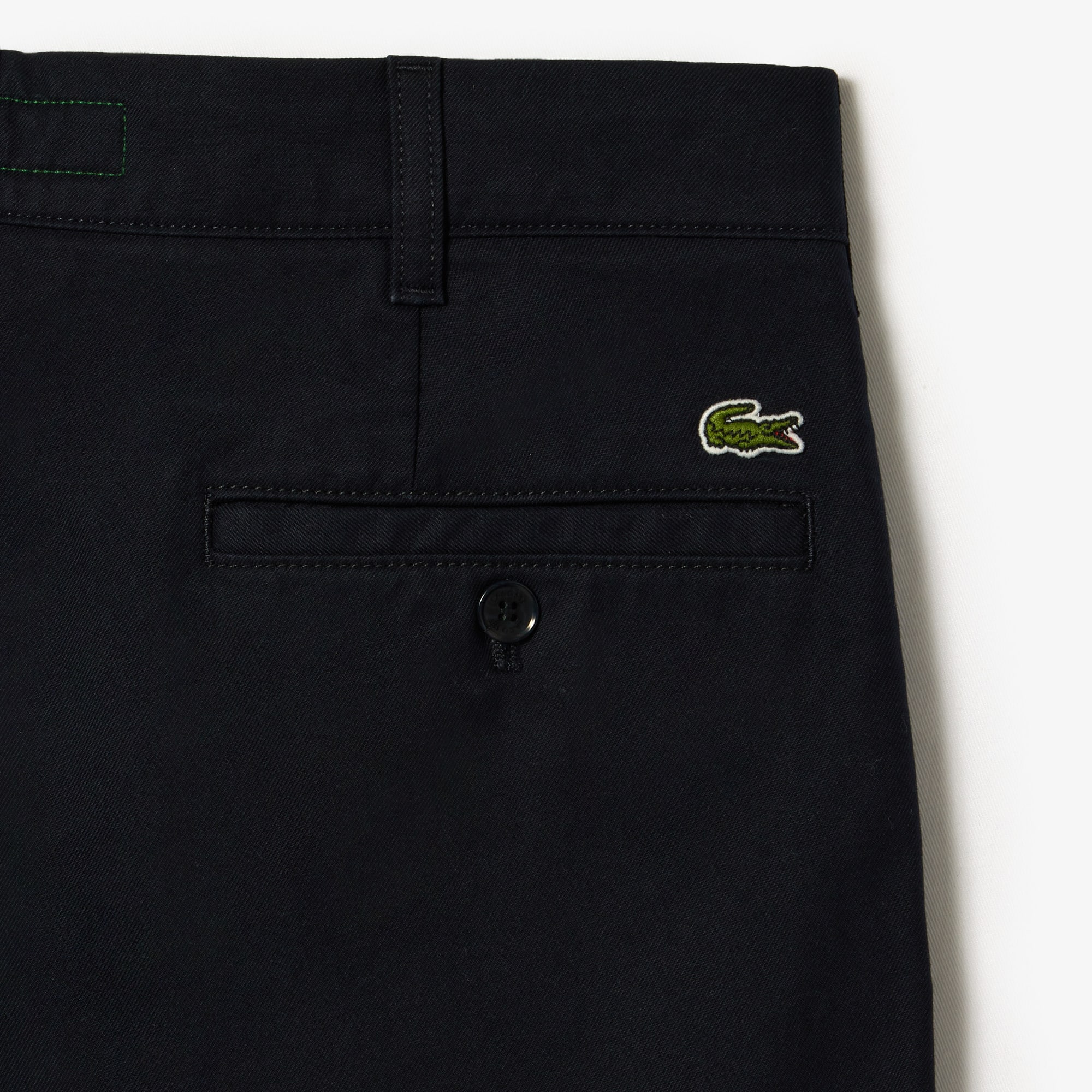 Thumbnail - Lacoste Straight Fit-Hose aus Baumwoll-Twill - Navy Blau Size 44/32