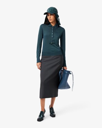 Runway Pullover mit Polokragen aus Merinowolle