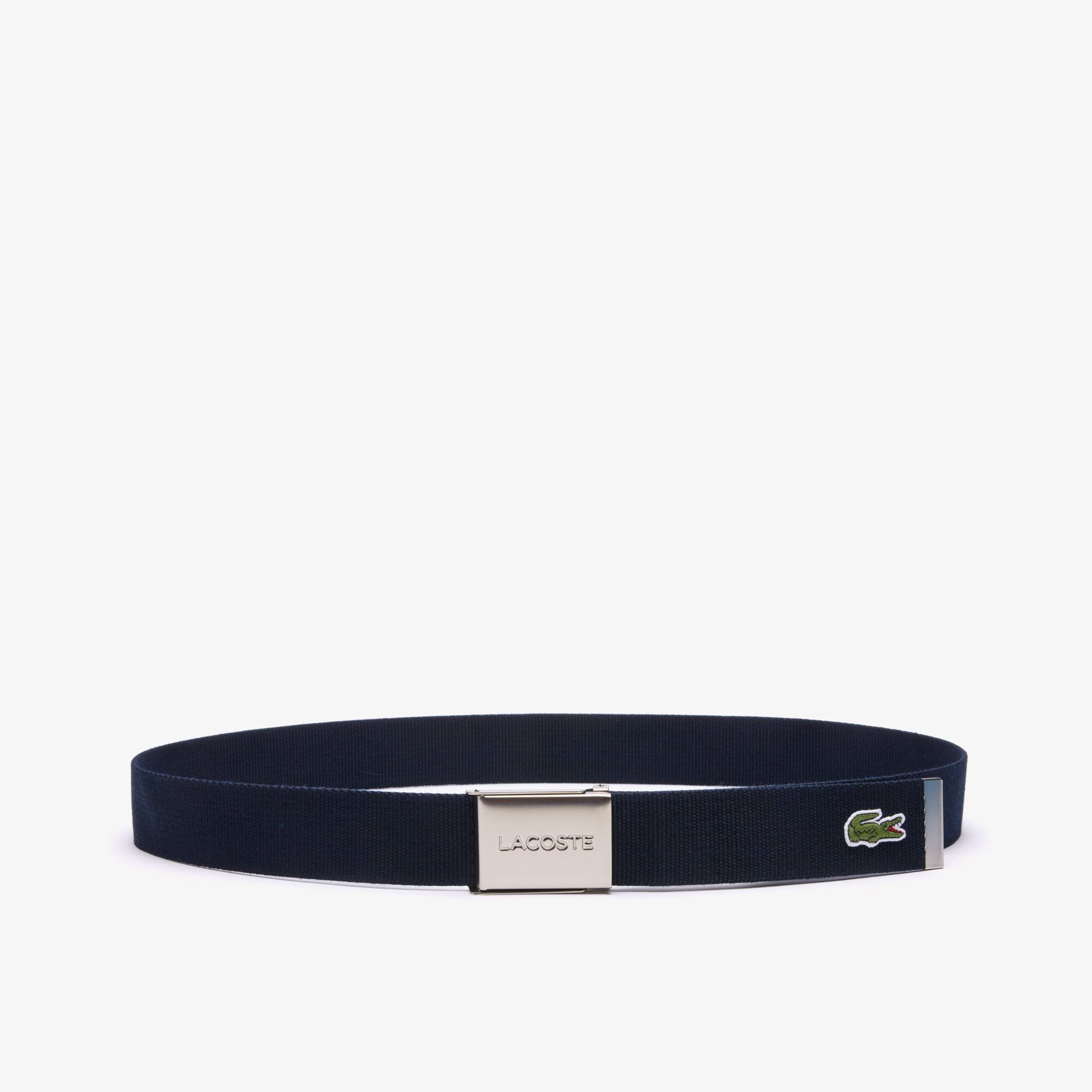 Thumbnail - Lacoste Gürtel L.12.12 Concept French Made - NAVY BLUE Size 100 cm