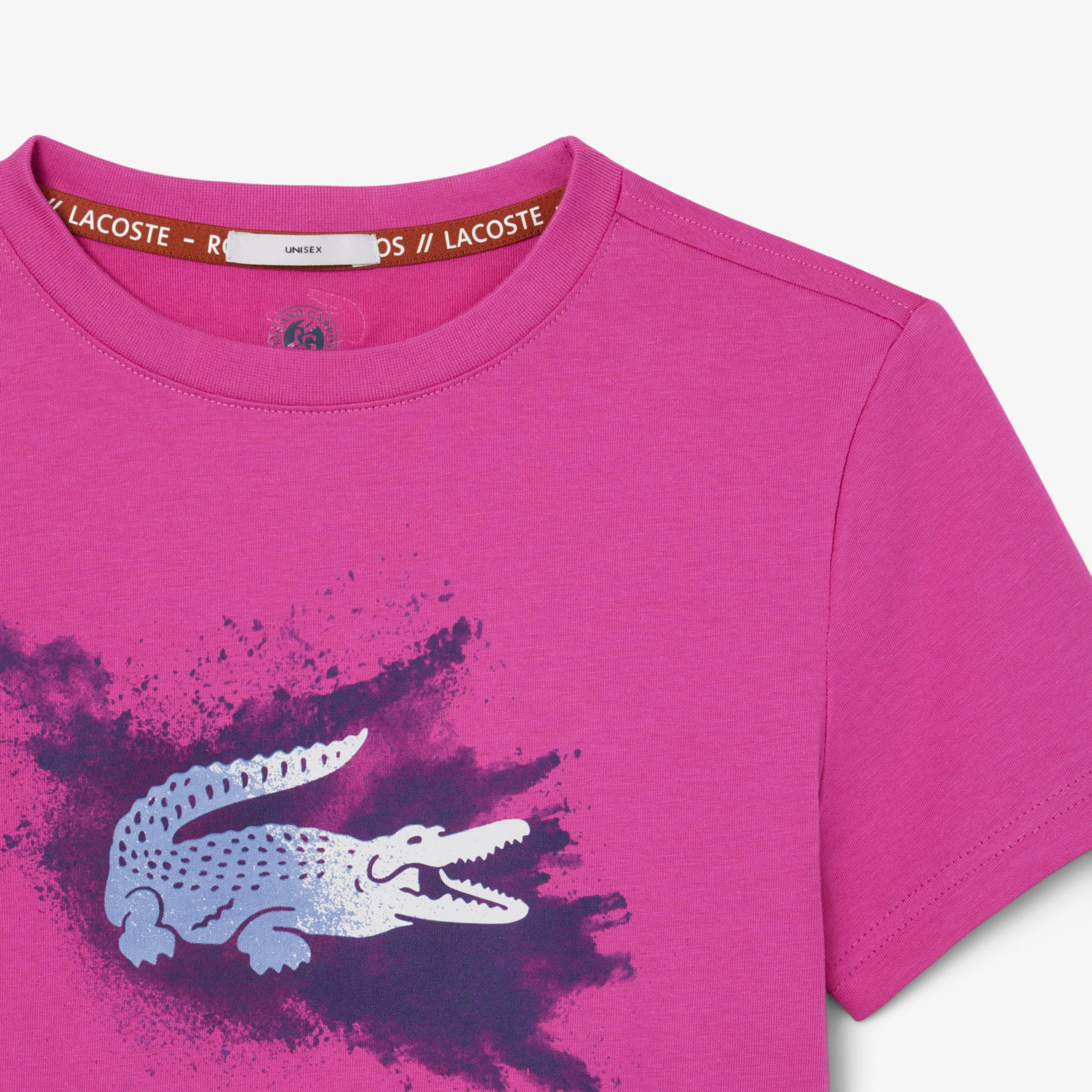 Thumbnail - Lacoste Tennis-T-Shirt Roland-Garros Edition aus Jersey - Rosa Size 5 Jahre