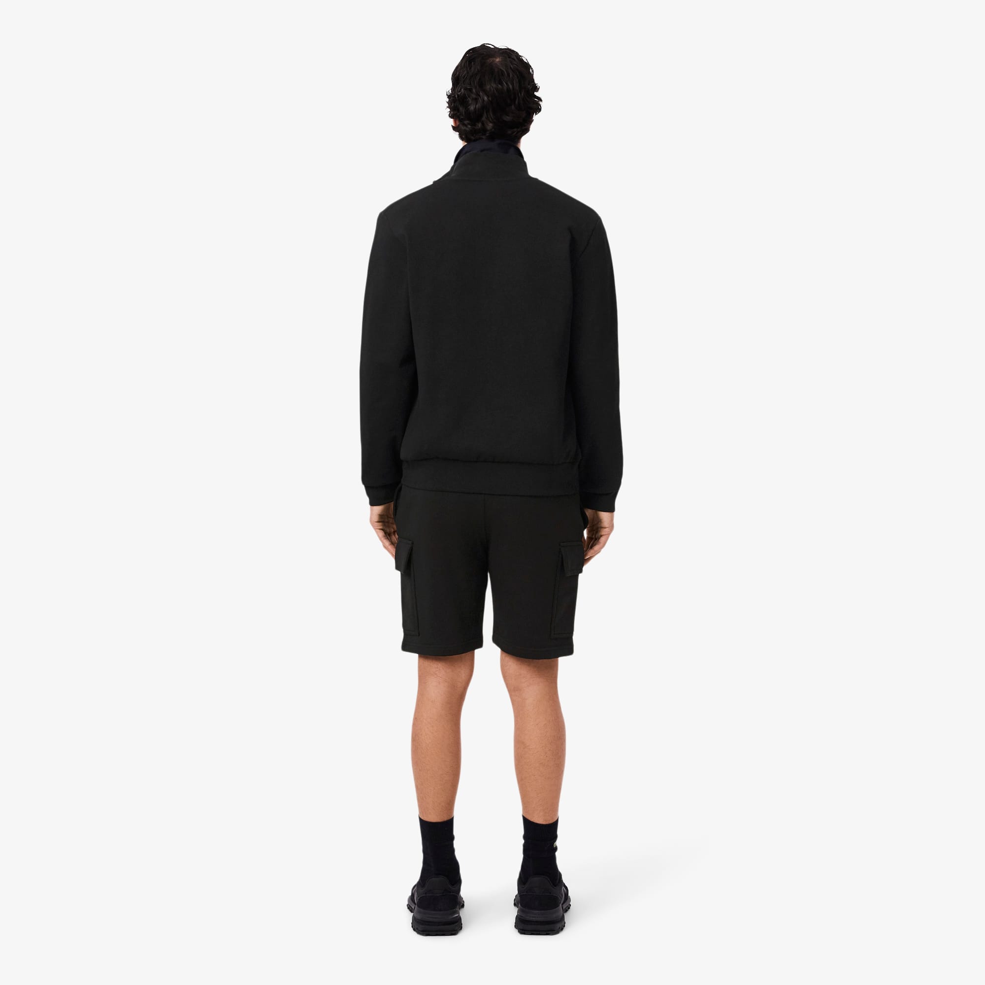 Thumbnail - Lacoste Cargo-Shorts aus Baumwollfleece - Schwarz Size L