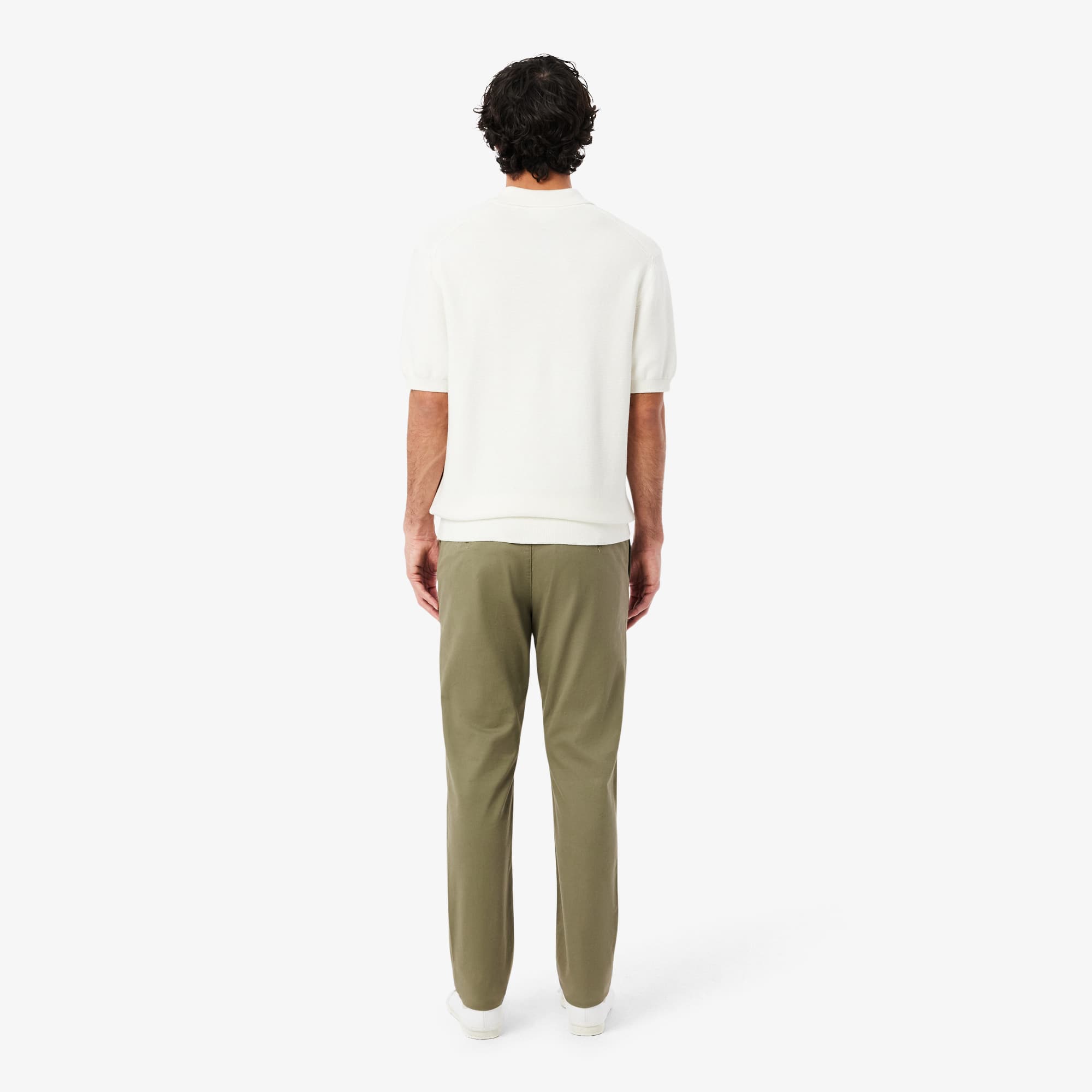 Thumbnail - Lacoste Slim Fit-Chinohose aus Stretch-Twill - Khaki Grün Size 2 - 29/32