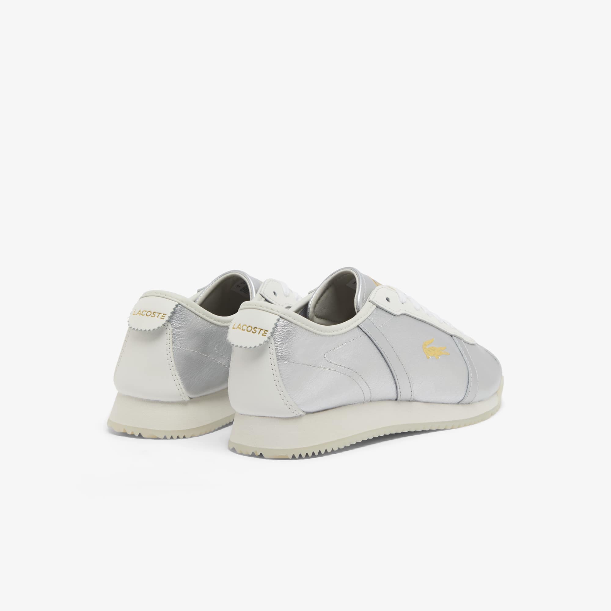 Thumbnail - Lacoste Damen-Sneakers Club-Low - WHT/SLV Size 39