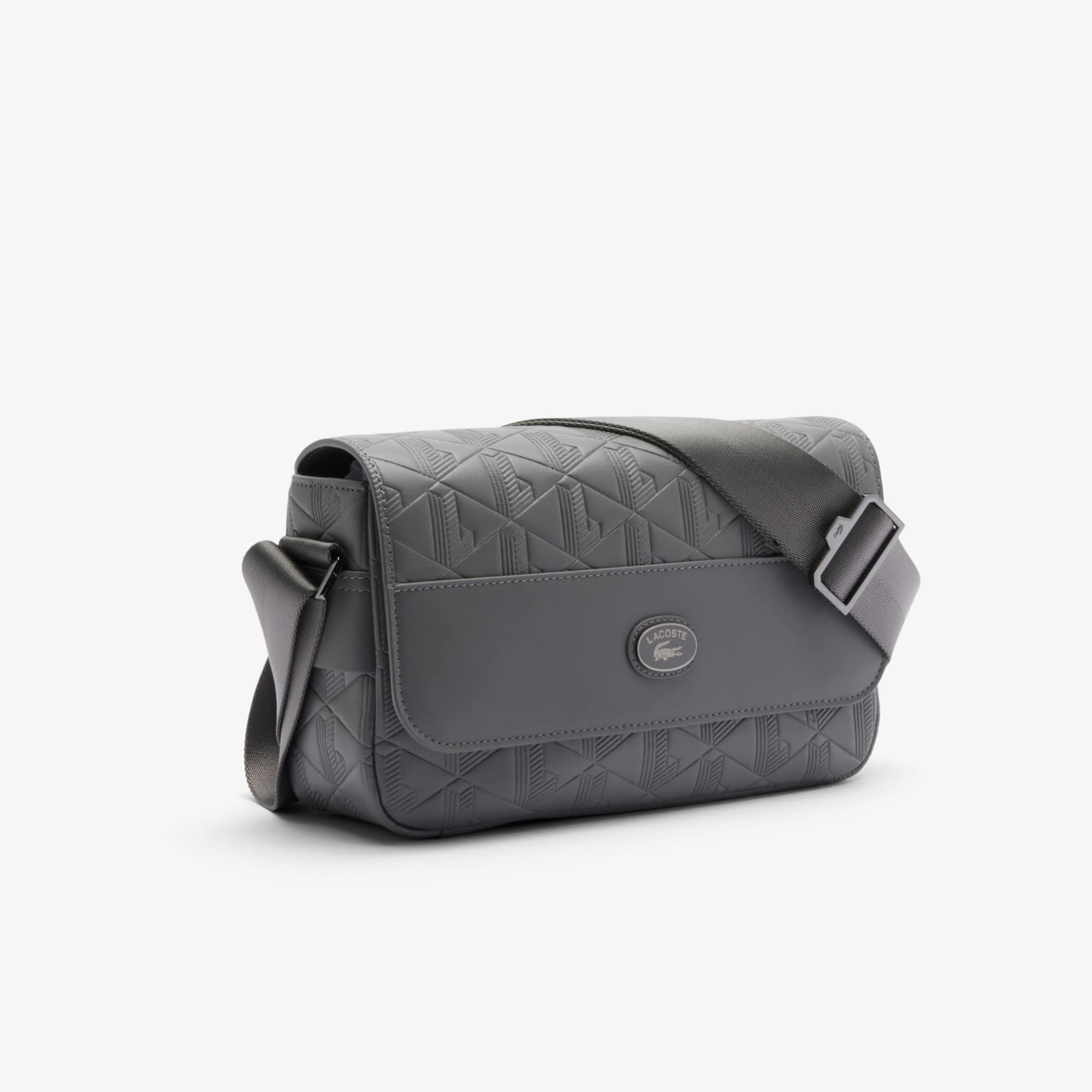 Thumbnail - Lacoste Umhängetasche Nomogramme aus Leder mit Klappverschluss - CASTLEROCK Size One Size