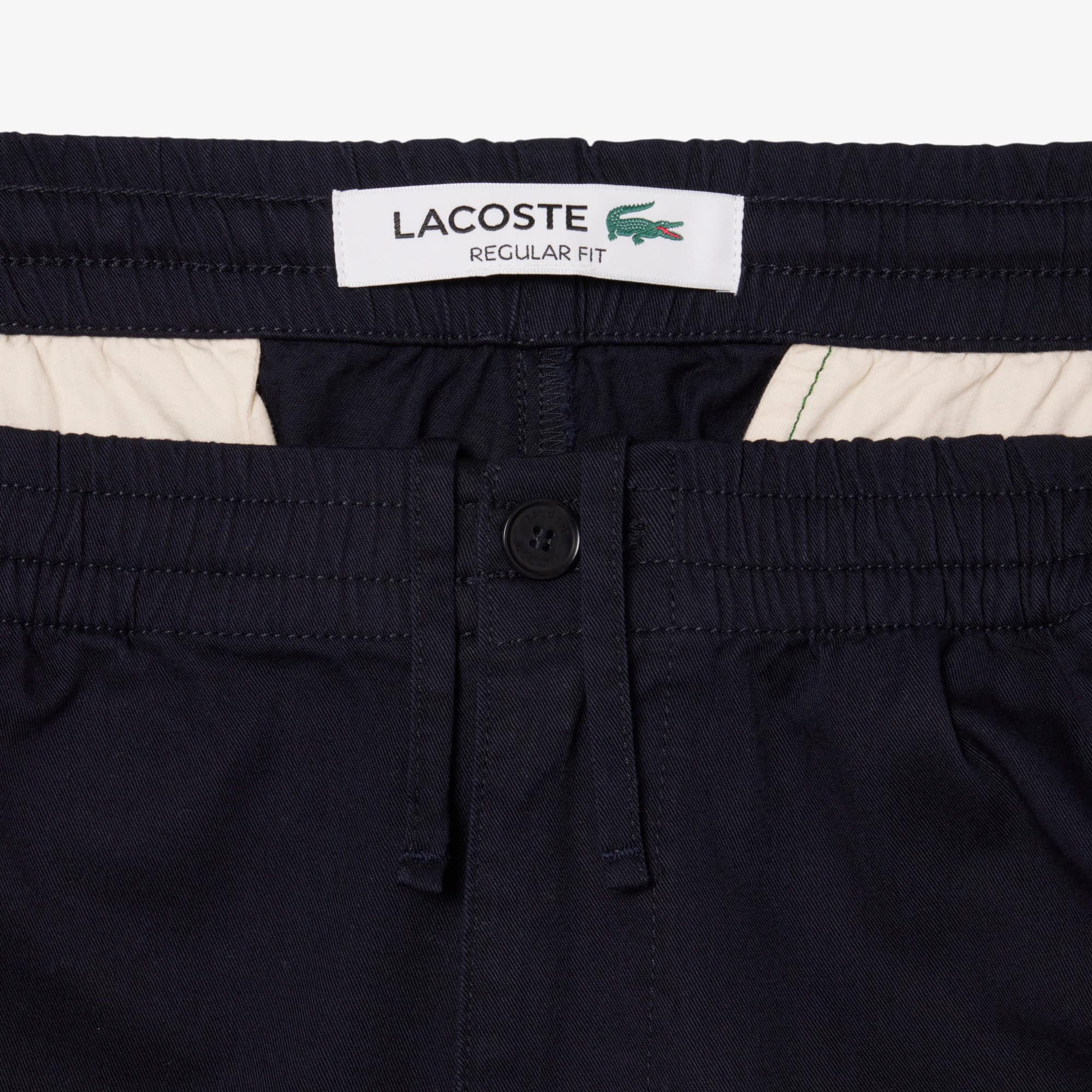 Thumbnail - Lacoste Regular Fit-Chinohose aus Baumwollgabardine - Navy Blau Size XS