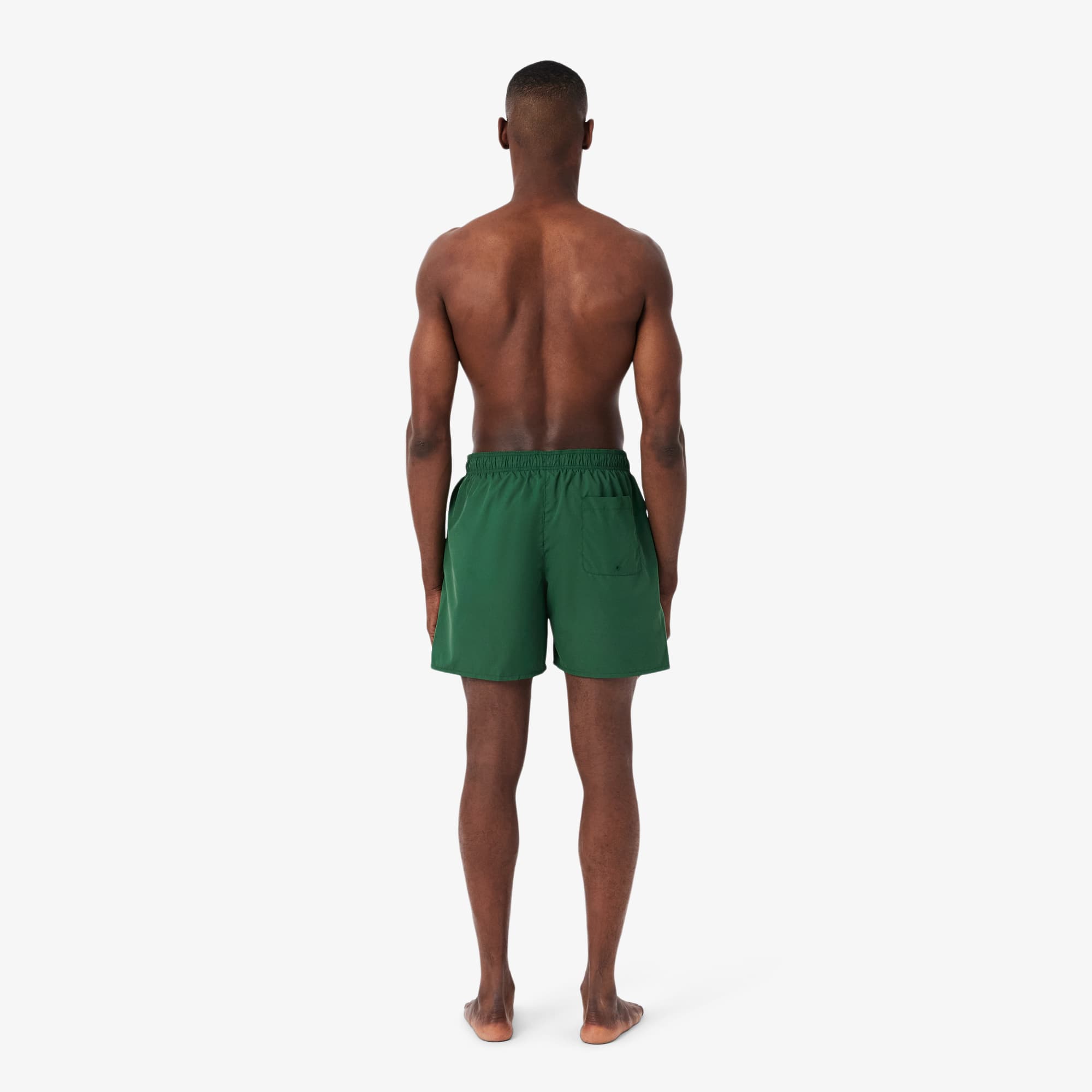 Thumbnail - Lacoste Halblange, einfarbige Badehose - Grün Size 6 - XL