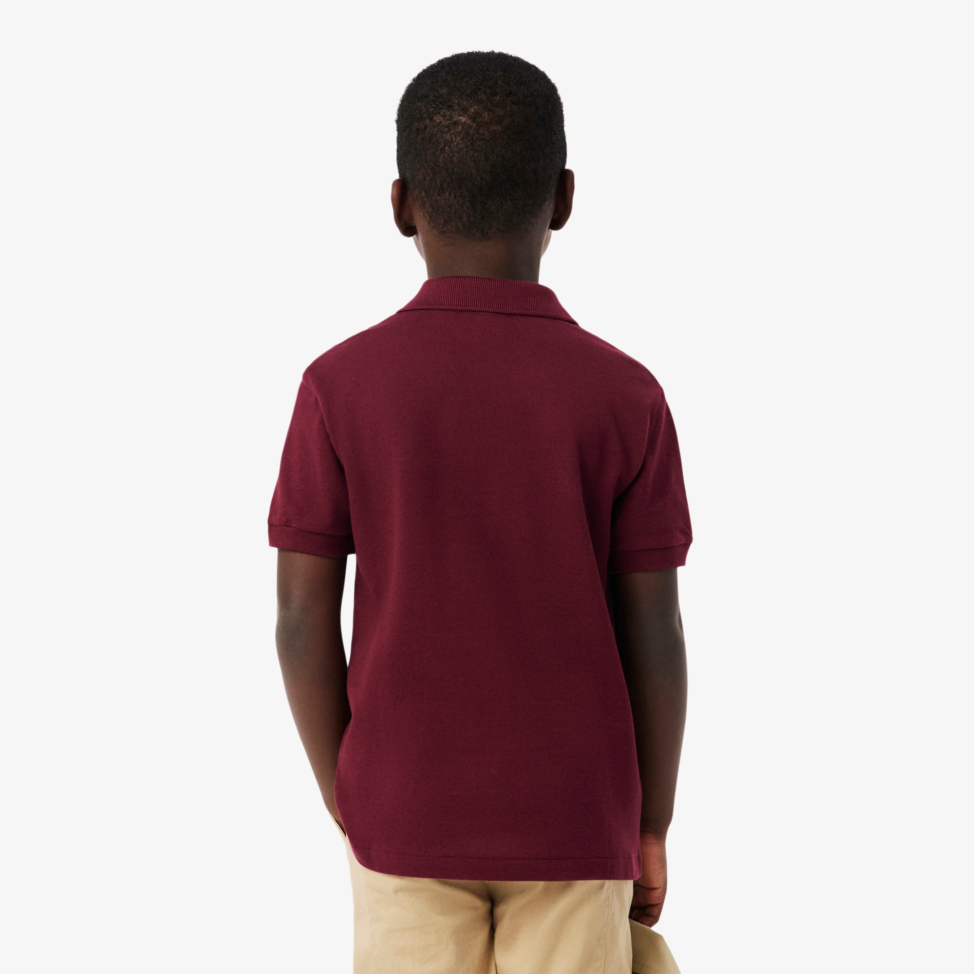 Thumbnail - Lacoste Polohemd aus Petit Piqué - Burgunder Size 12 - 16A