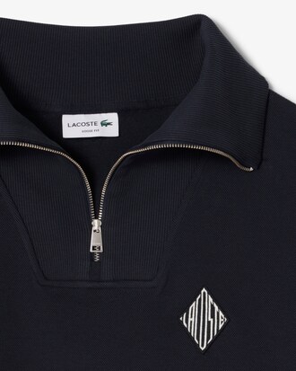 Loose Fit-Sweatshirt mit Rei&szlig;verschluss am Kragen