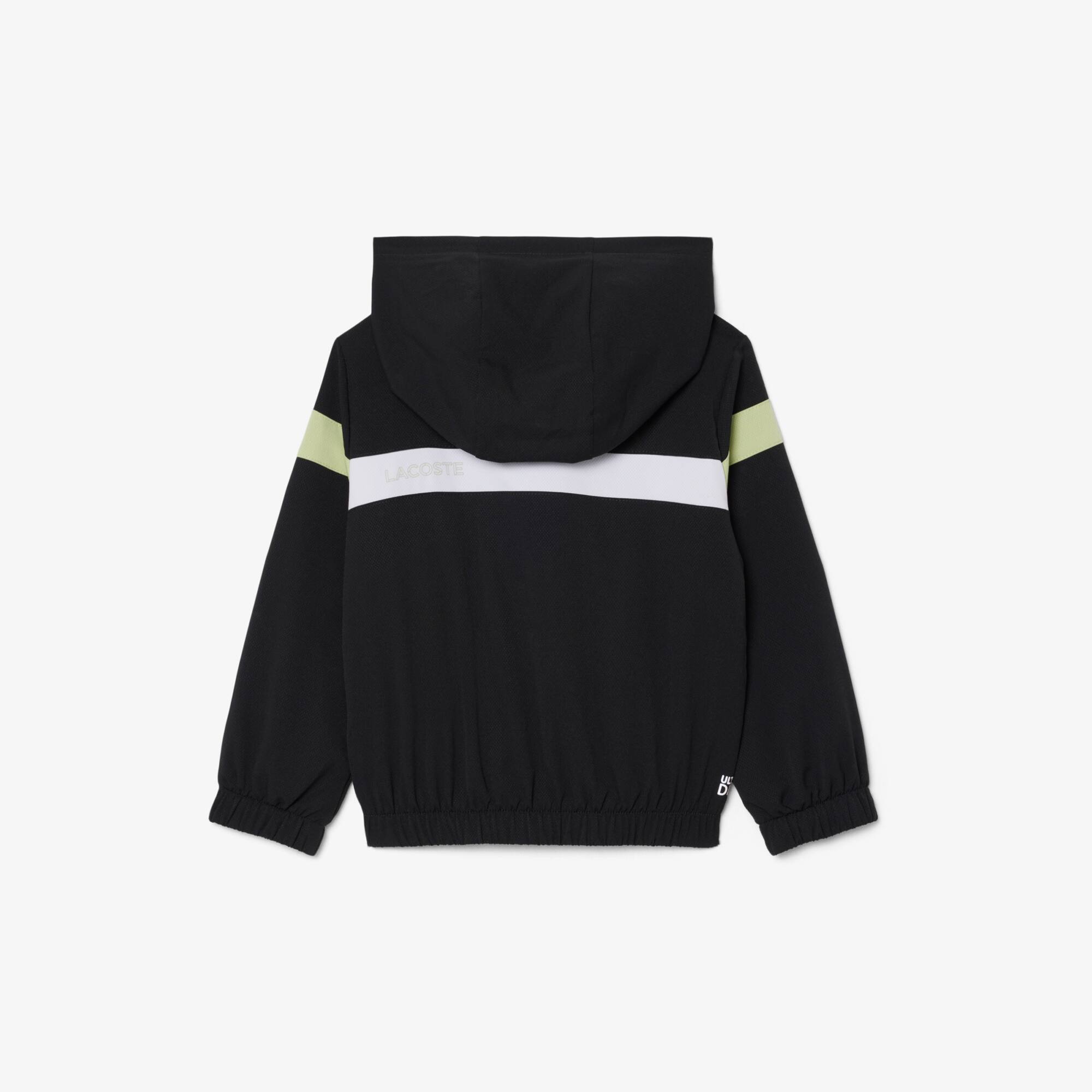 Thumbnail - Lacoste Trainingsanzug aus Diamant-Taft - Schwarz Size 5 - 5A