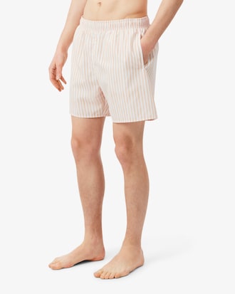 Halblange Badehose mit Streifen