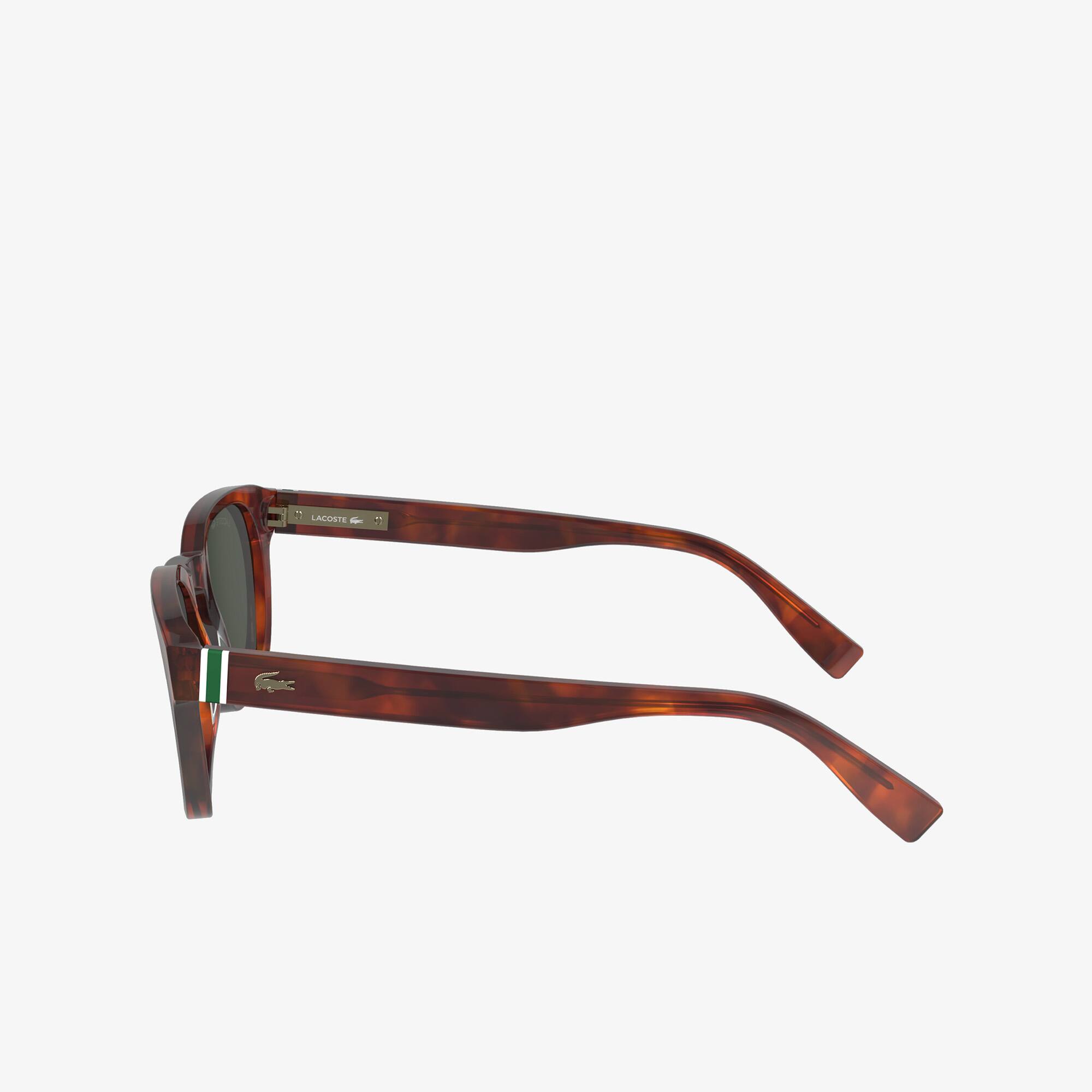 Thumbnail - Lacoste Ovale Acetat-Sonnebrille Ribbon - TORTOISE Size One Size