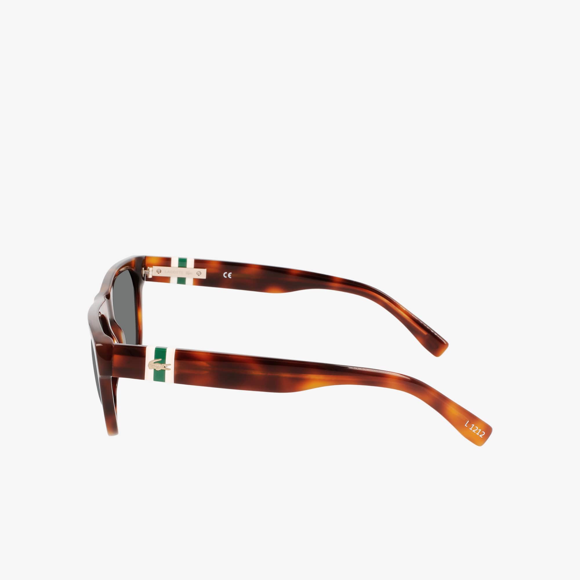 Thumbnail - Lacoste Rechteckige Acetat-Sonnenbrille L.12.12 - HAVANA Size One Size