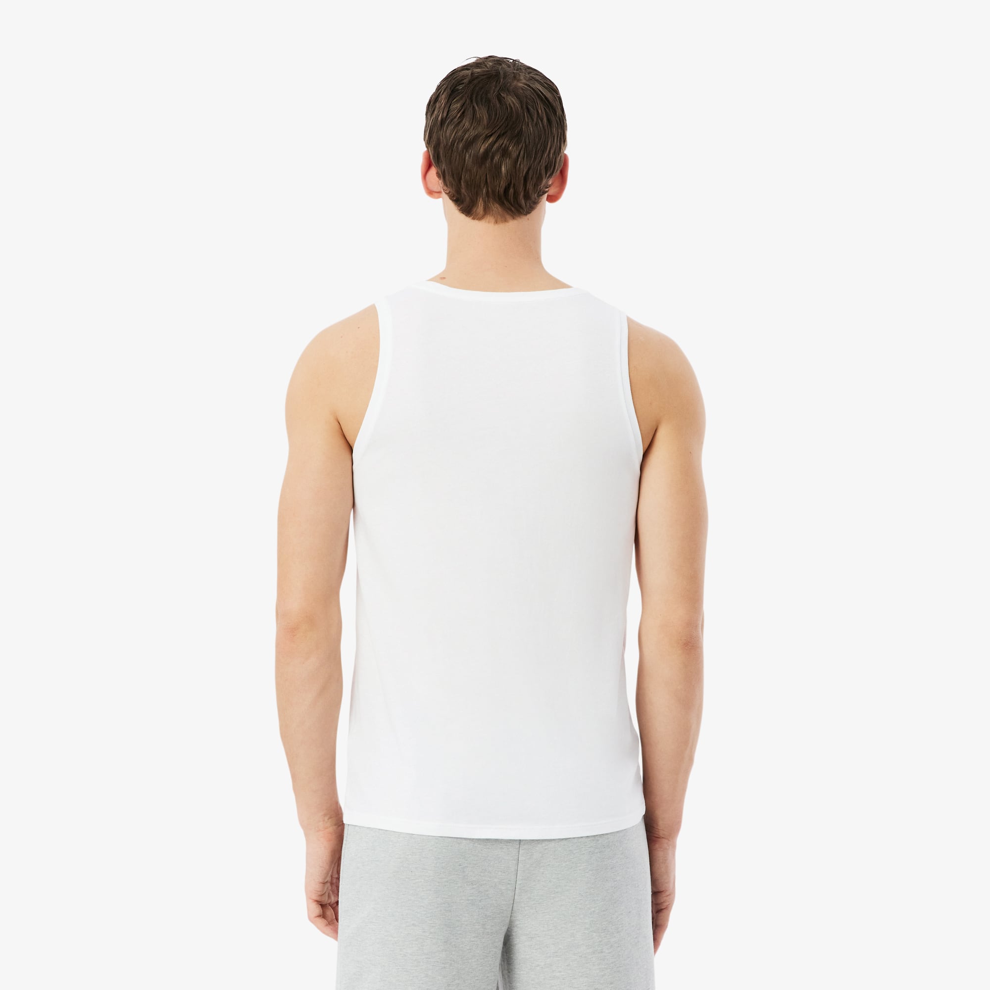 Thumbnail - Lacoste 3er-Pack Lounge-Trägerhemden aus Baumwolle - Weiß Size XXL