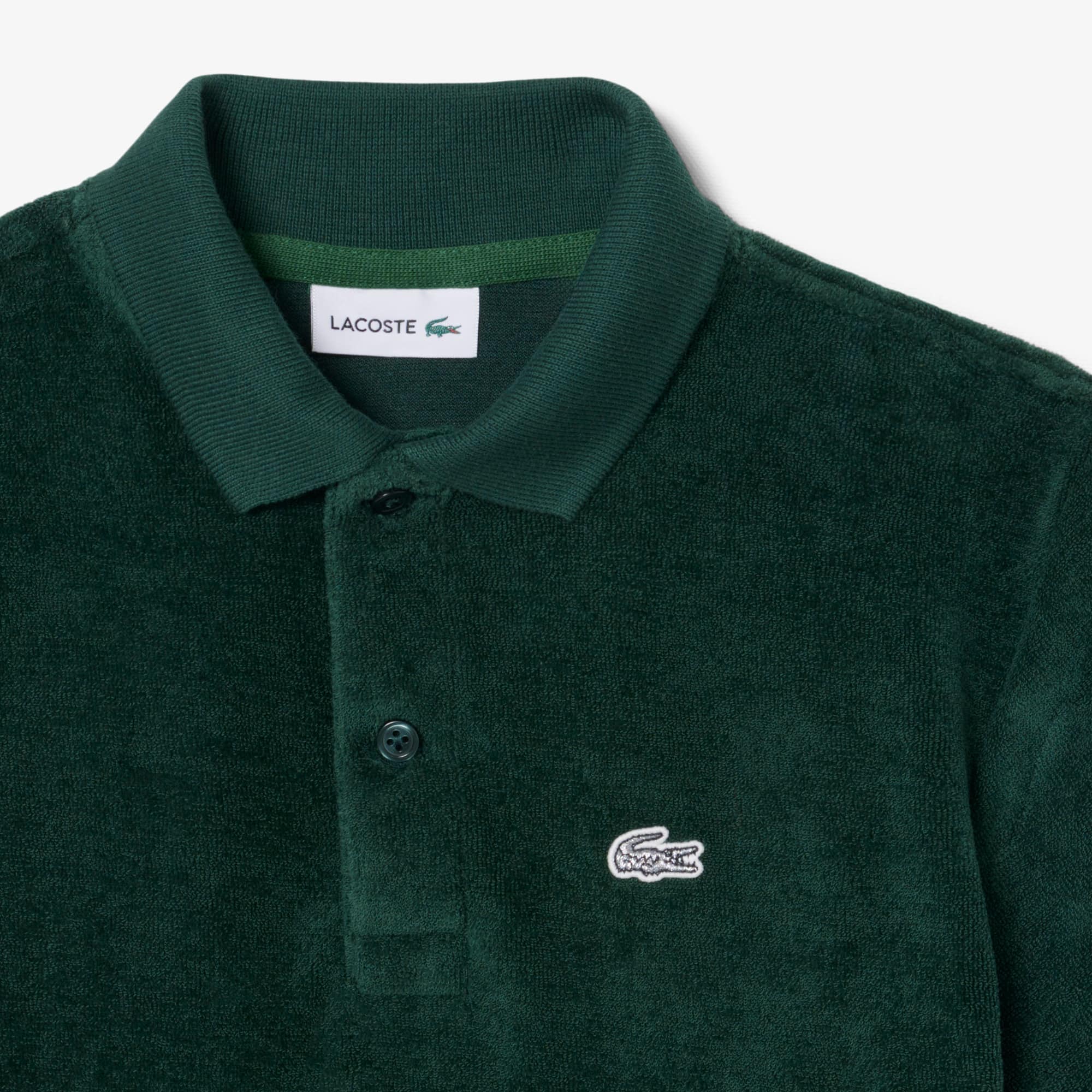 Thumbnail - Lacoste Polohemd aus Petit Piqué - Sinople Grün Size 10 - 12A