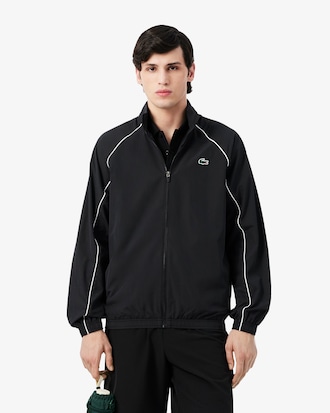 Wasserabweisende, sportliche Trainingsjacke mit Einfassung
