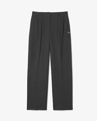 Übergroße Faltenhose aus Flanell