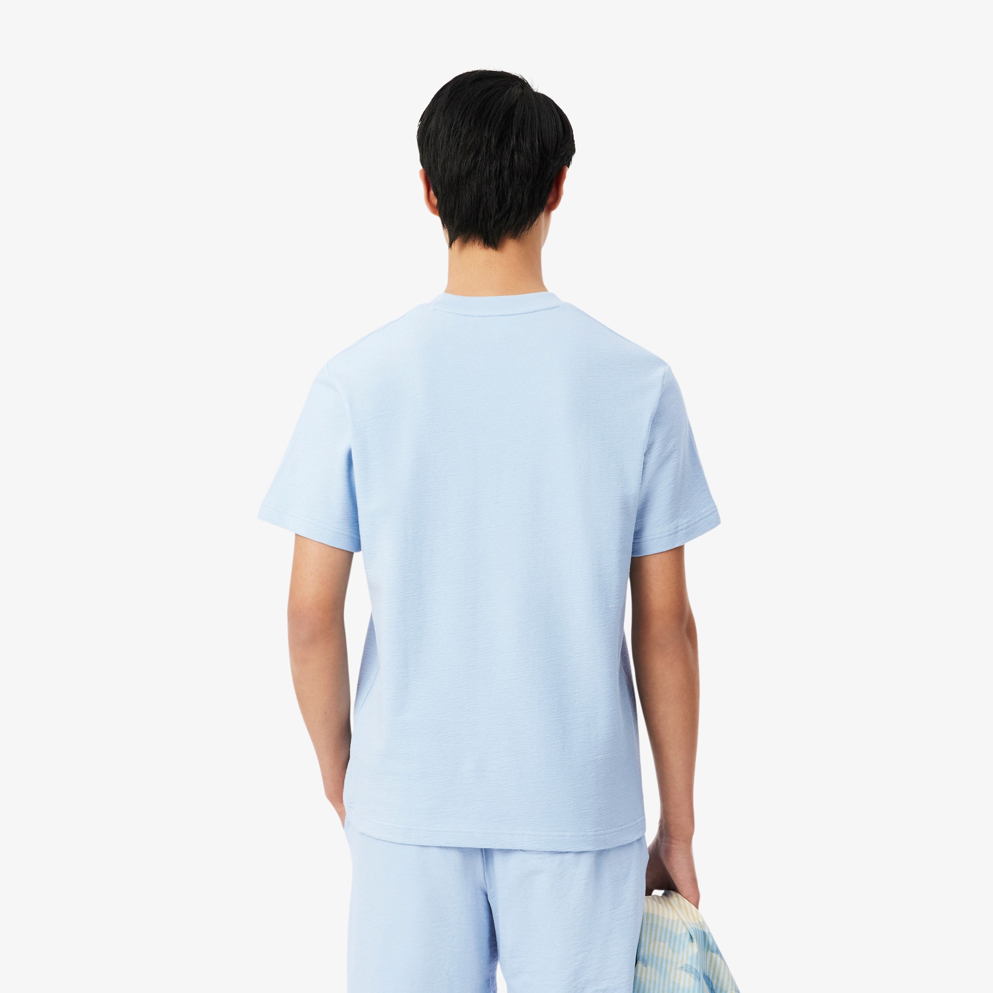 Thumbnail - Lacoste T-Shirt aus strukturiertem Jersey - Hellblau Size XS