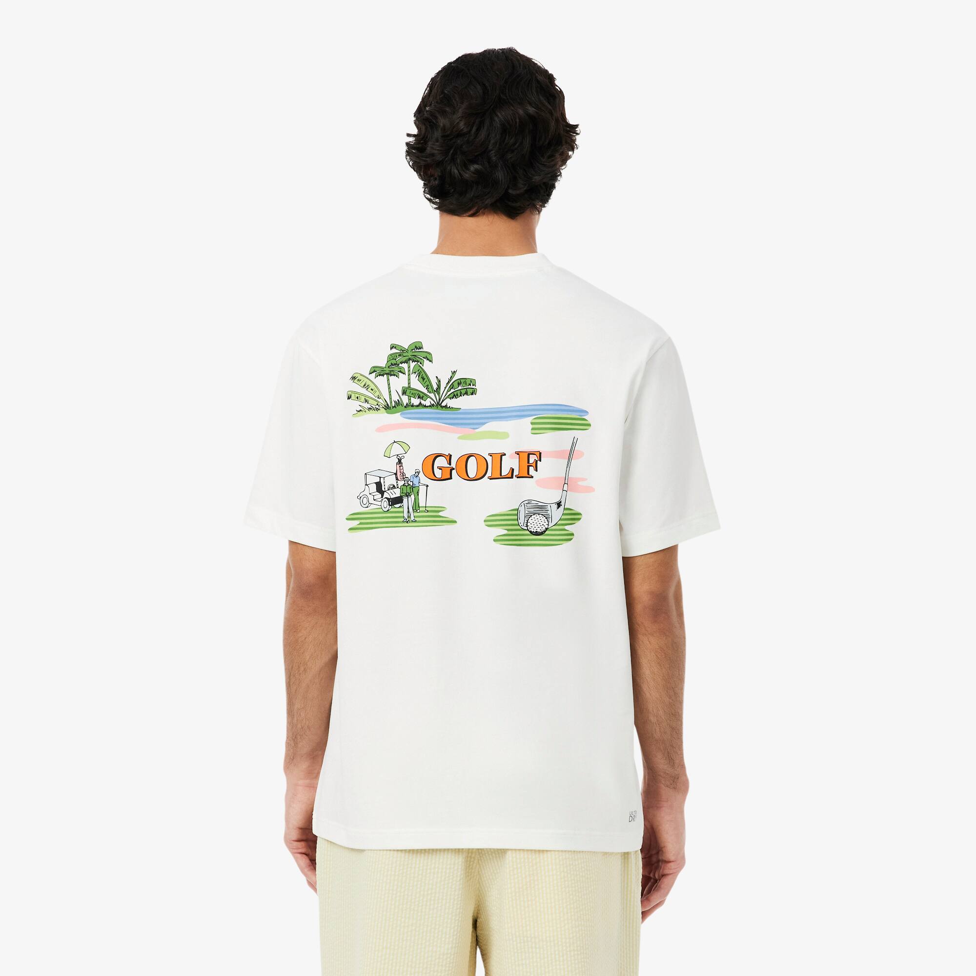 Thumbnail - Lacoste Golf-T-Shirt mit Ultra-Dry-Technologie - Weiß Size M