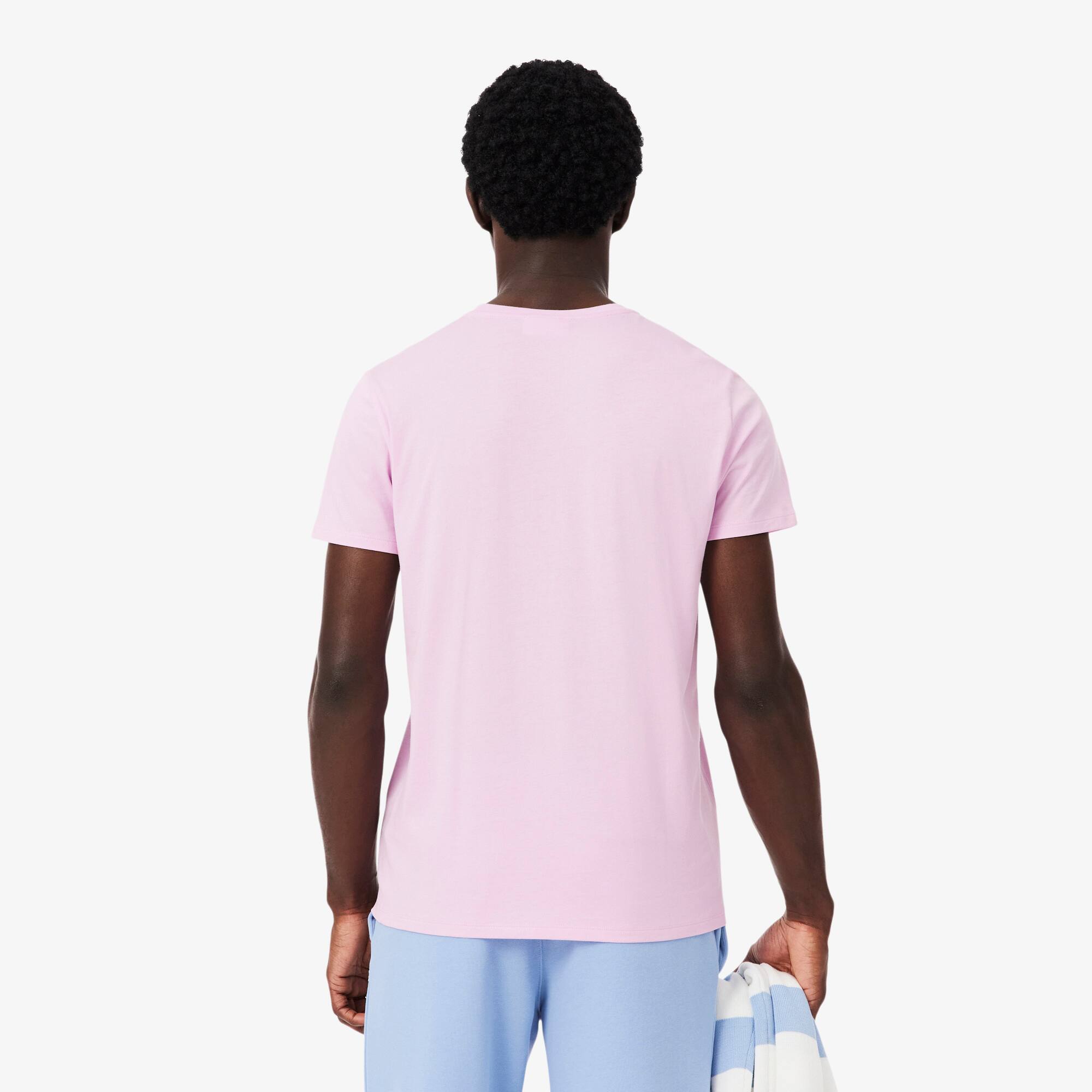 Thumbnail - Lacoste T-Shirt aus Pima-Baumwolle - Rosa Size 11 - 6XL