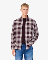 Regular Fit-Hemd aus kariertem Flanell