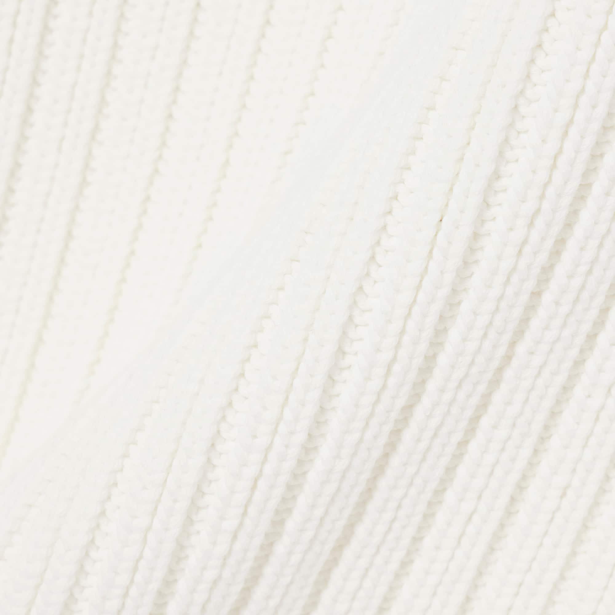 Thumbnail - Lacoste Ärmelloser, gestreifter Pullover aus Baumwoll-Rippstrick - Blanc / Bleu Clair / Jaune Size S