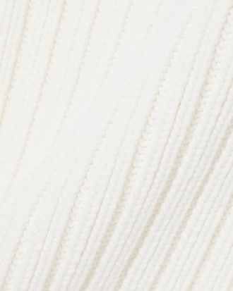 &Auml;rmelloser, gestreifter Pullover aus Baumwoll-Rippstrick