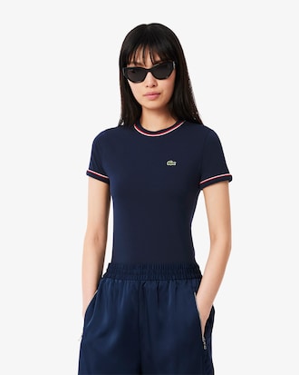 T-Shirt aus Jersey mit kontrastierenden Akzenten