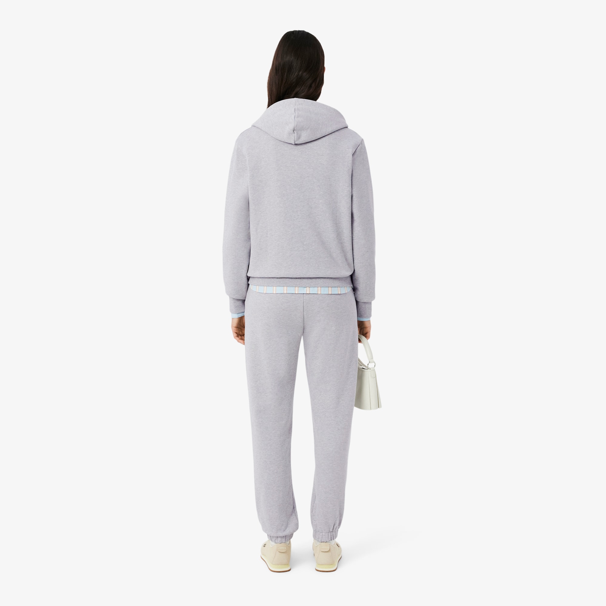 Thumbnail - Lacoste Trainingshose aus Fleece - Heidekraut Grau Size 34