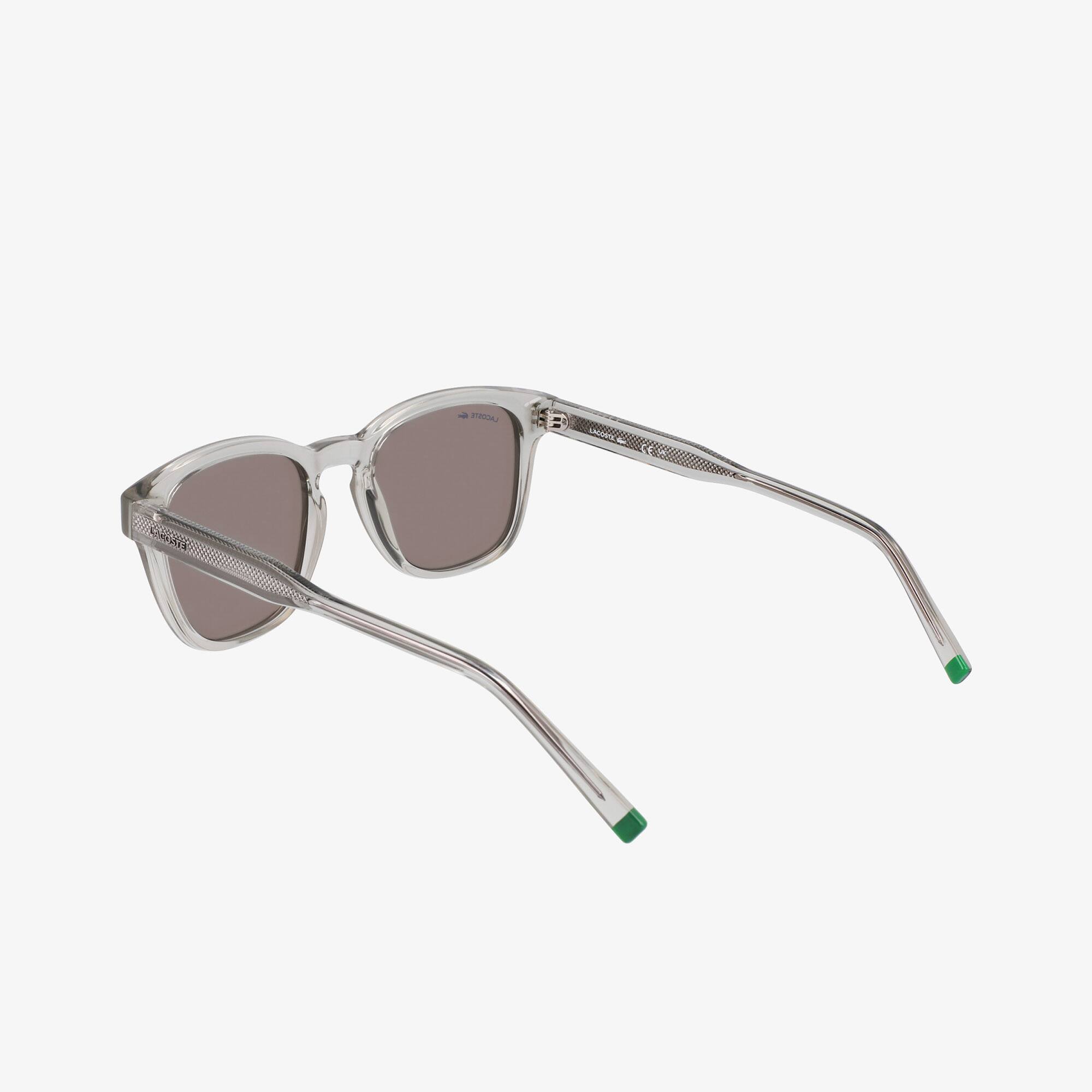 Thumbnail - Lacoste Rechteckige PETIT PIQUÉ Sonnenbrille - TRANSPARENT LIGHT GREY Size One Size