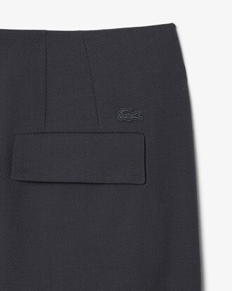 Runway Straight Fit figurbetonte Jacquard-Hose