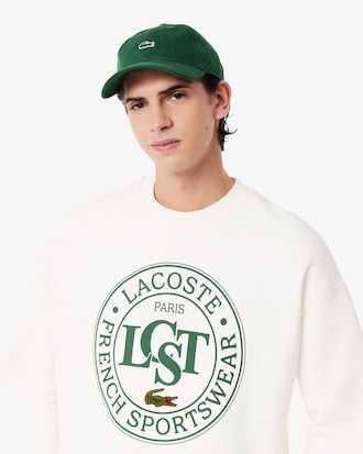 Loose Fit-Sweatshirt aus Fleece mit Print