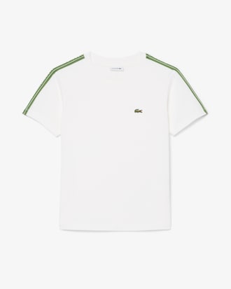 T-Shirt aus gestreifter Baumwolle mit Logo