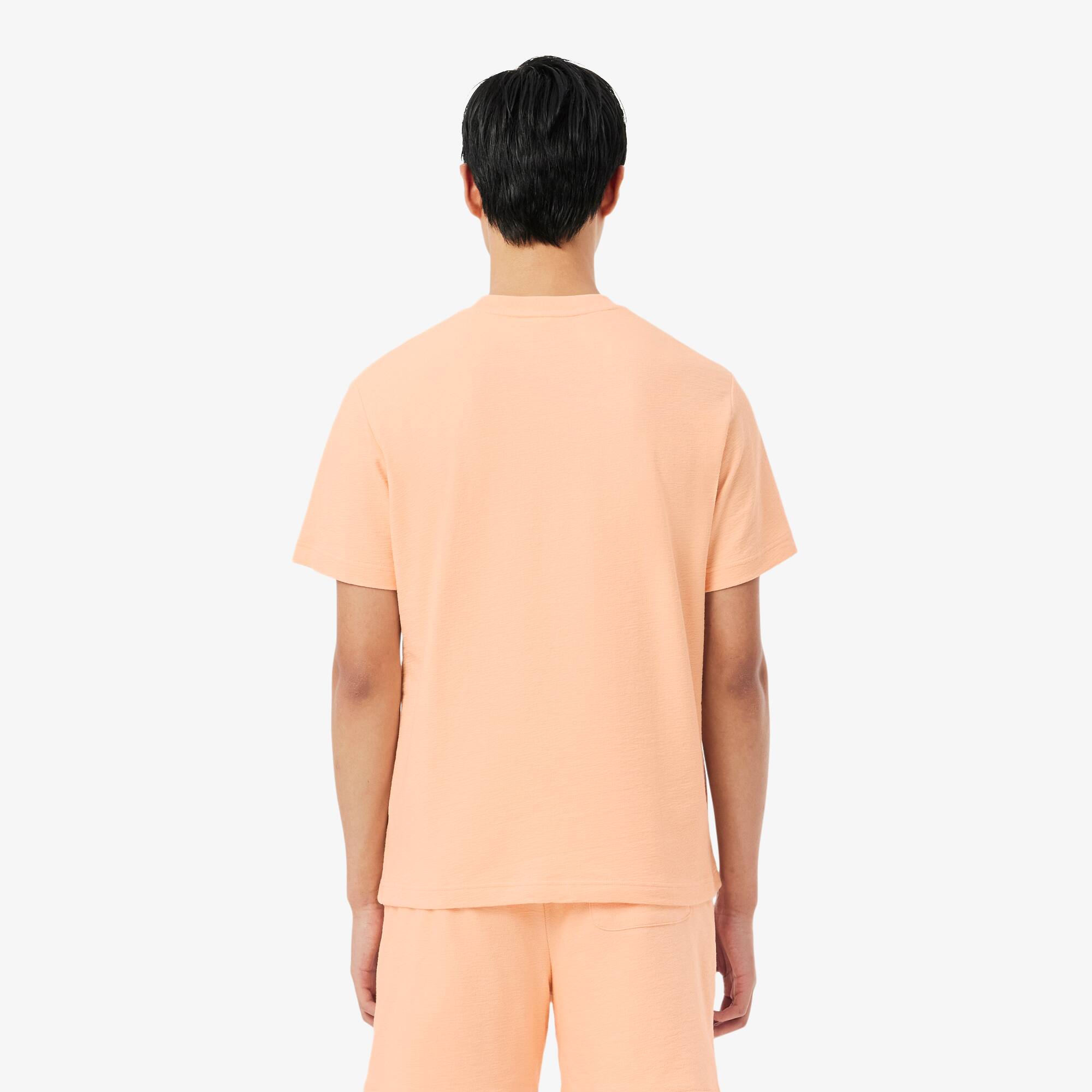 Thumbnail - Lacoste T-Shirt aus strukturiertem Jersey - Rose Pale Size M