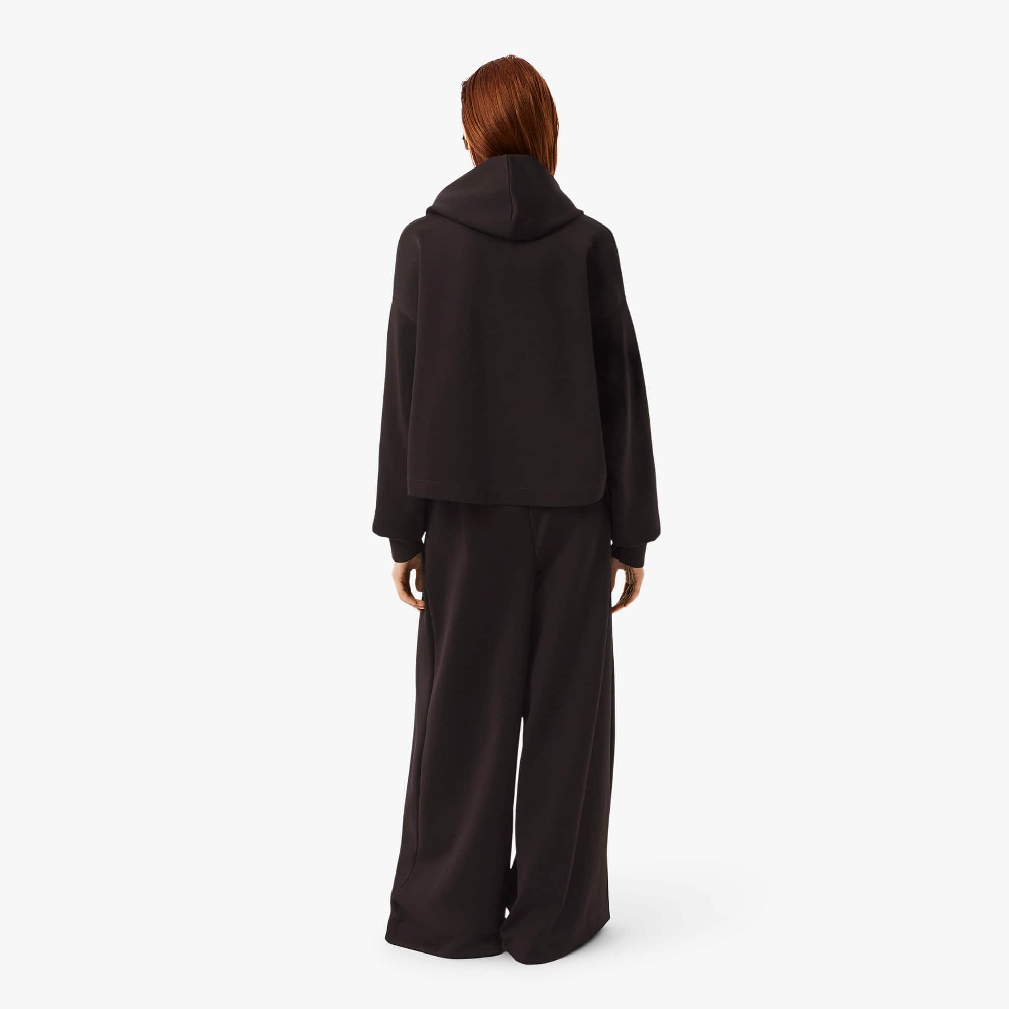 Thumbnail - Lacoste Oversized-Sweathose Runway aus Satin - Braun Size 40