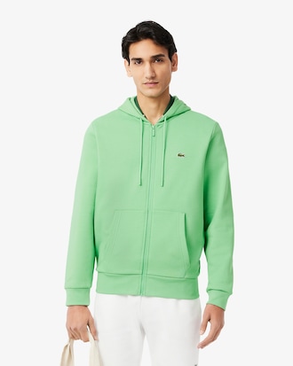 Hoodie aus Fleece mit Reißverschluss
