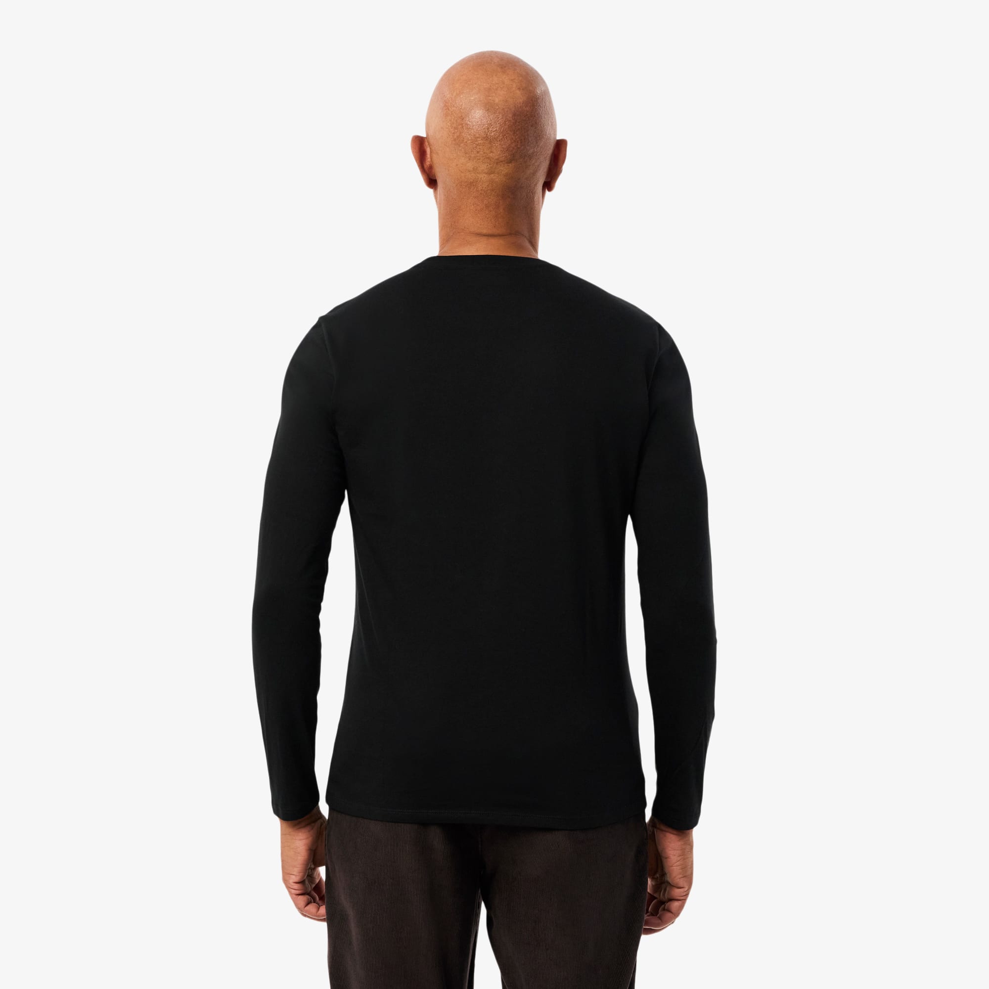 Thumbnail - Lacoste Langarmiges T-Shirt aus Pima-Baumwolle - Schwarz Size 3XL