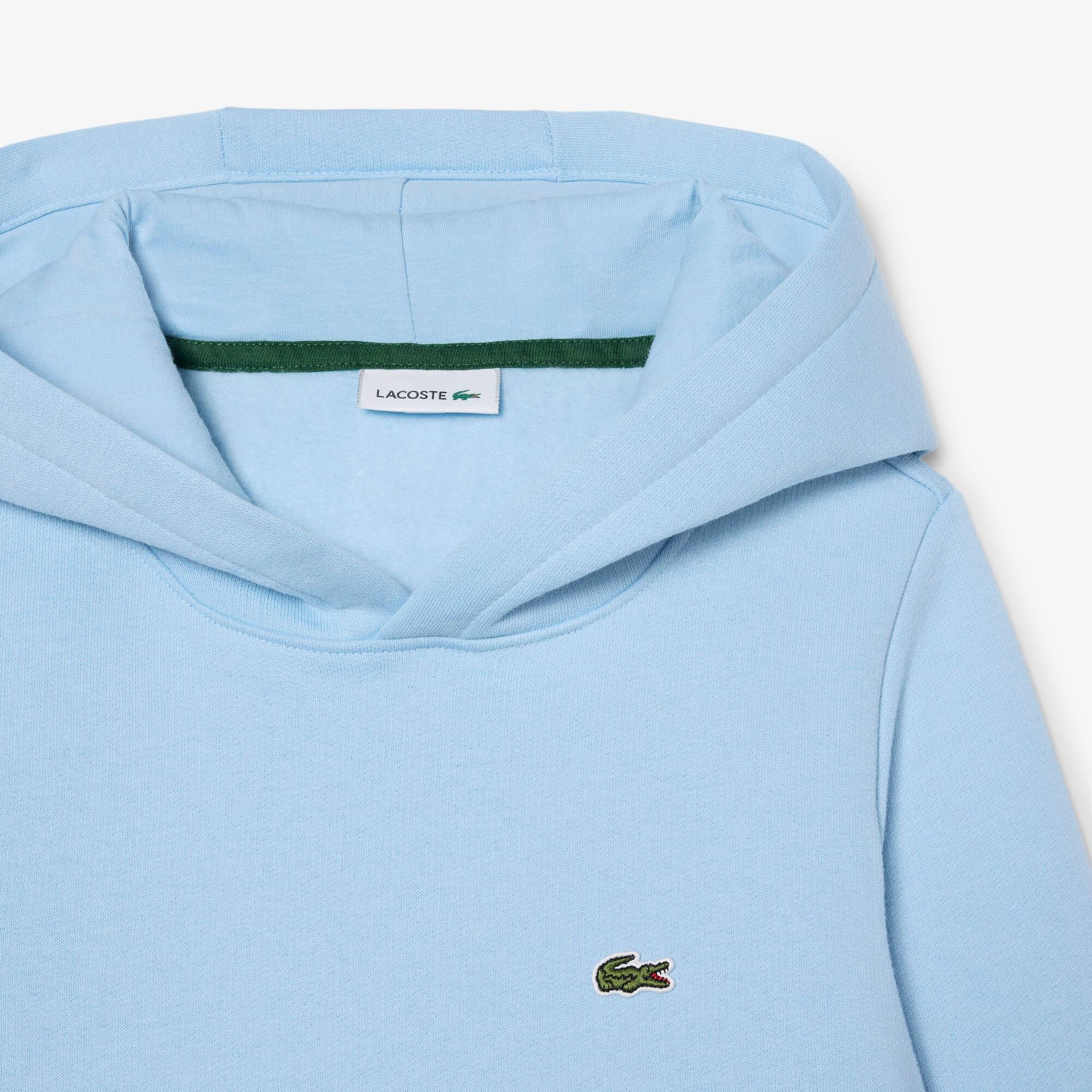 Thumbnail - Lacoste Fleece-Hoodie mit Kängurutasche - Pastellblau Size 9 - 10A