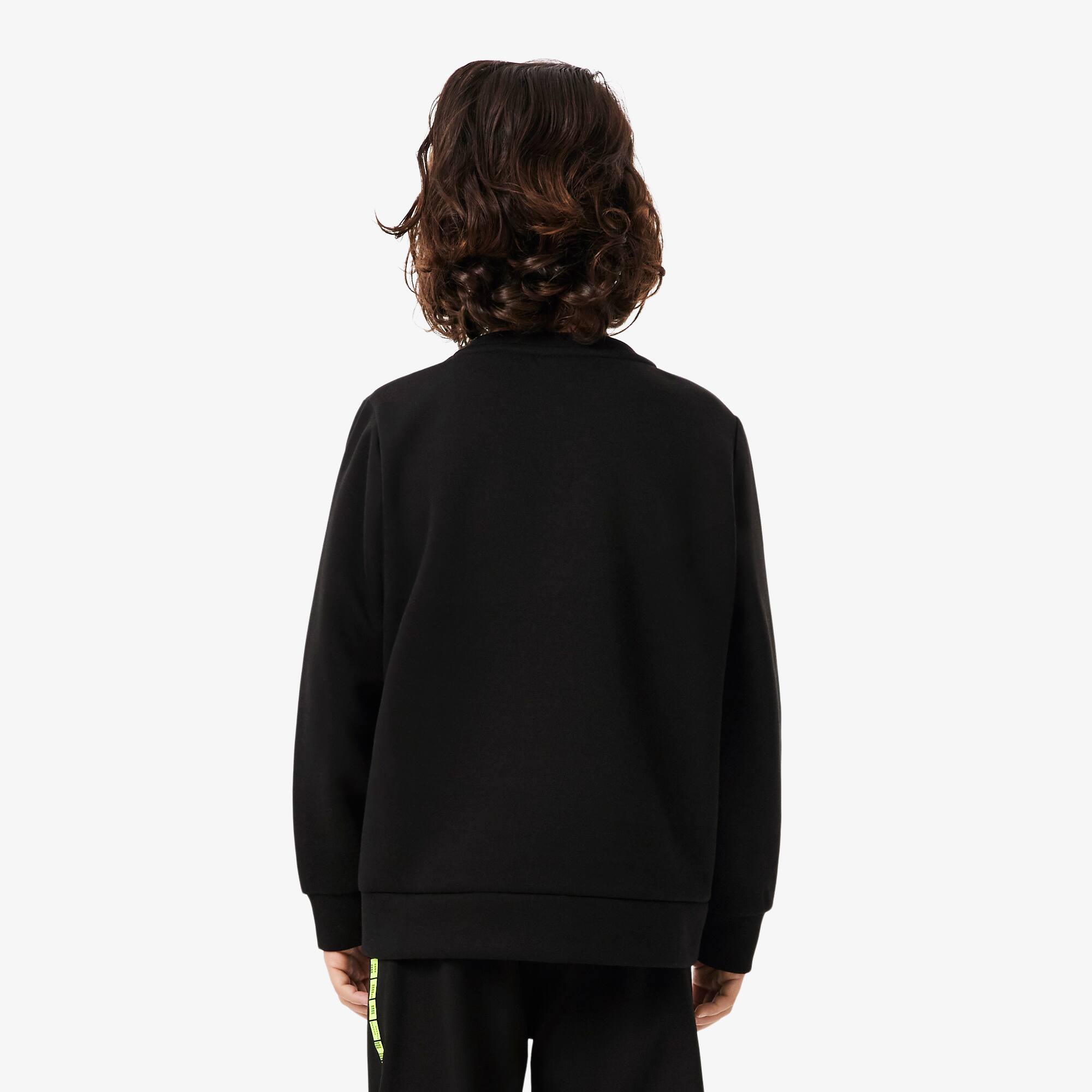 Thumbnail - Lacoste Sport-Sweatshirt mit Kontraststreifen - Schwarz Size 9 - 10A