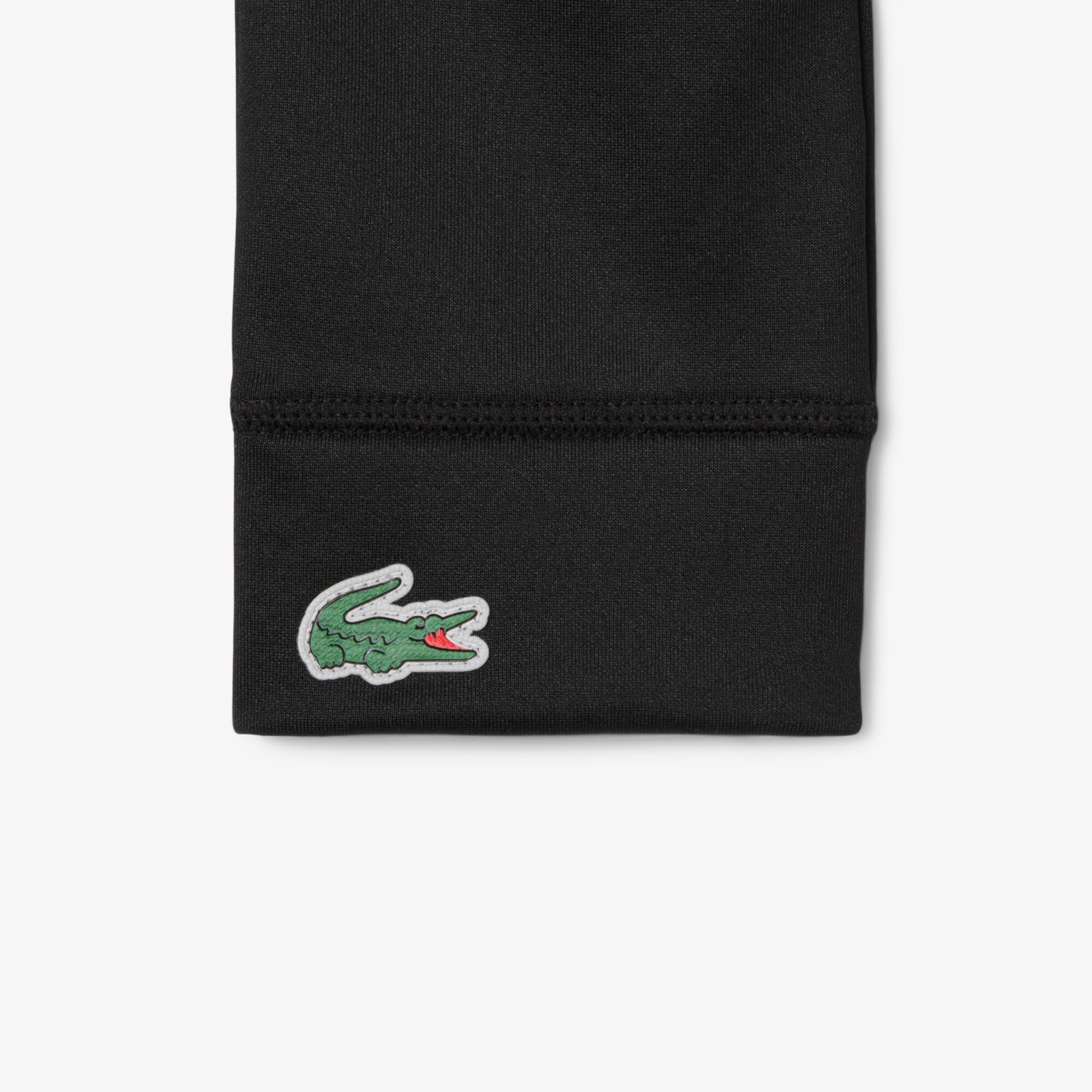 Thumbnail - Lacoste Reflektierende Handschuhe aus Polar-Fleece mit Krokodil - Schwarz Size L