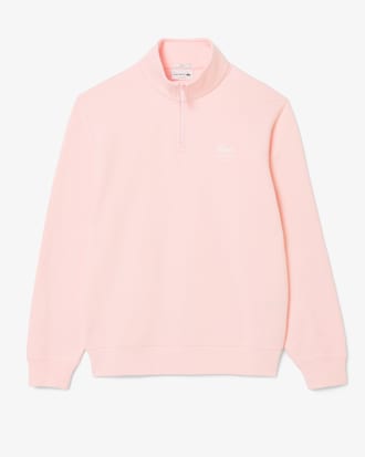 Sweatshirt mit Reißverschluss, hohem Kragen und Print