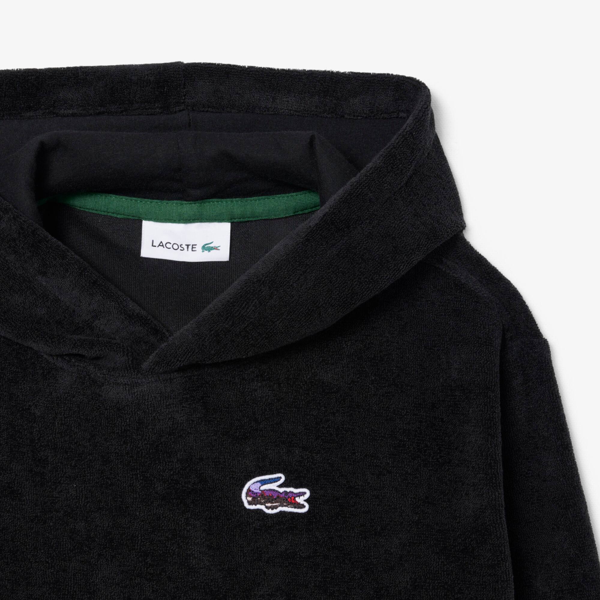 Thumbnail - Lacoste Hoodie aus Samt - Schwarz Size 3 - 3A