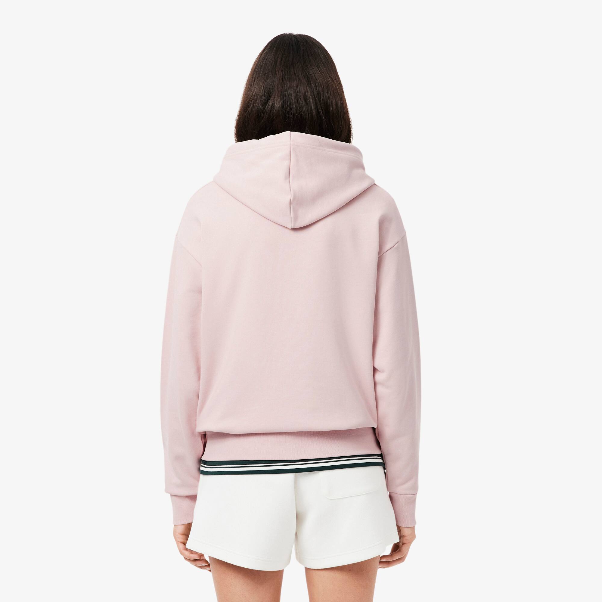 Thumbnail - Lacoste Übergroßer Hoodie aus Fleece - Hellrosa Size 36